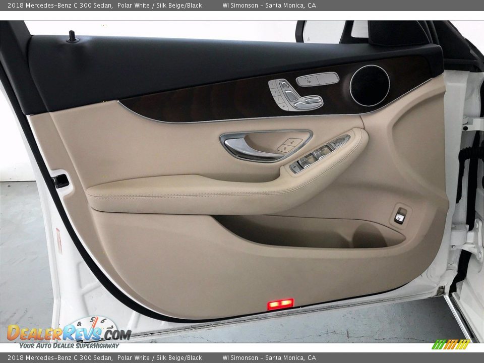 2018 Mercedes-Benz C 300 Sedan Polar White / Silk Beige/Black Photo #26