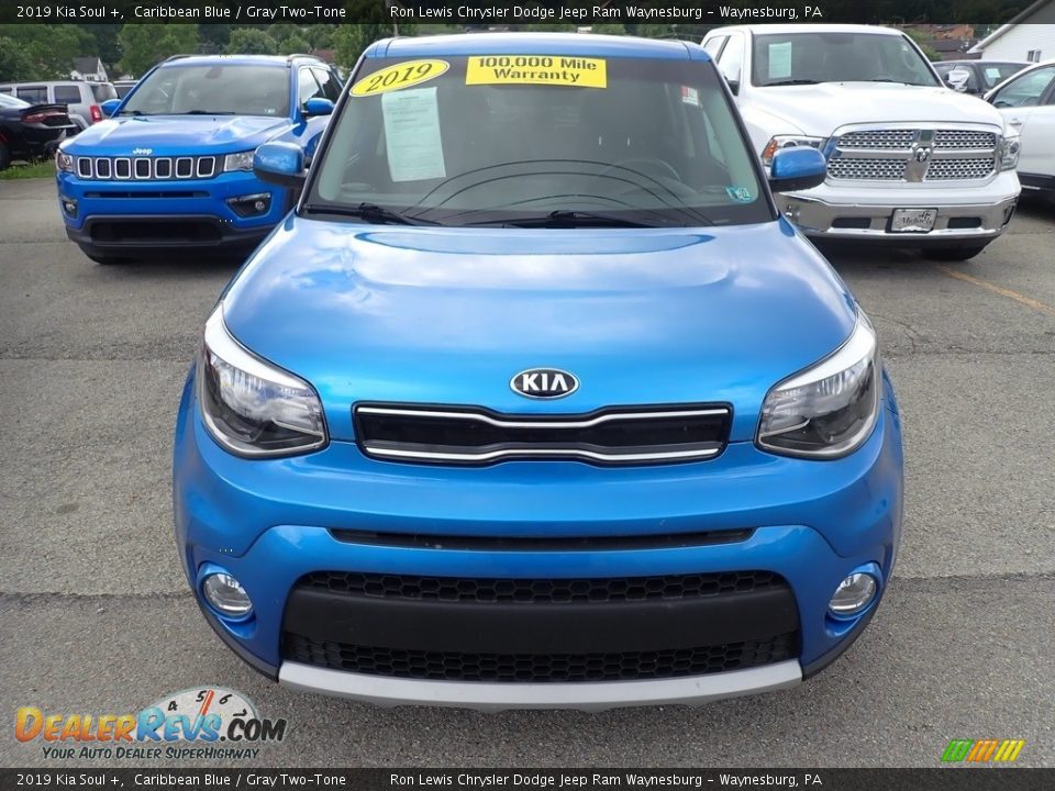 2019 Kia Soul + Caribbean Blue / Gray Two-Tone Photo #8