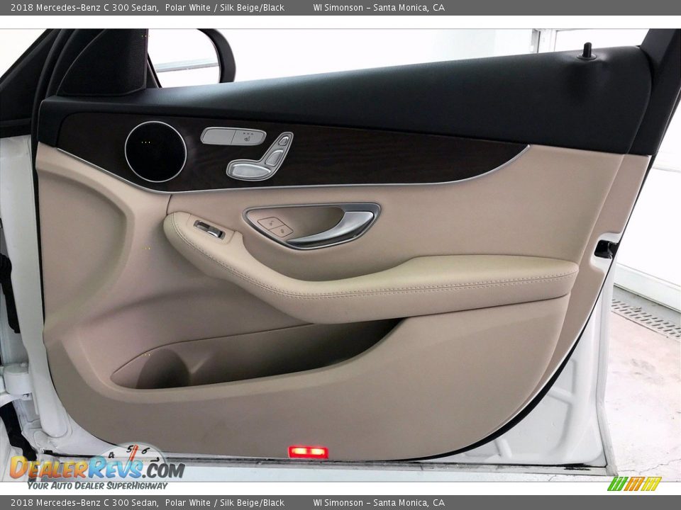 2018 Mercedes-Benz C 300 Sedan Polar White / Silk Beige/Black Photo #27