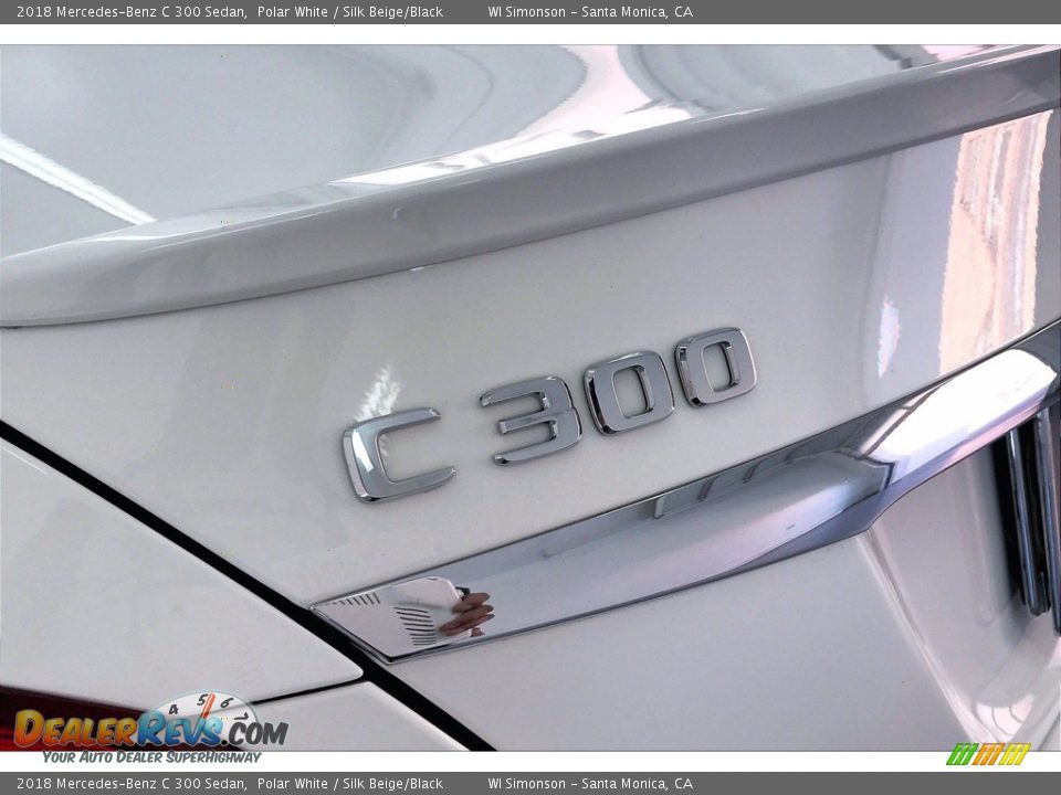 2018 Mercedes-Benz C 300 Sedan Polar White / Silk Beige/Black Photo #31