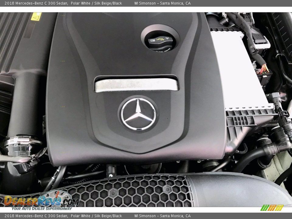 2018 Mercedes-Benz C 300 Sedan Polar White / Silk Beige/Black Photo #32