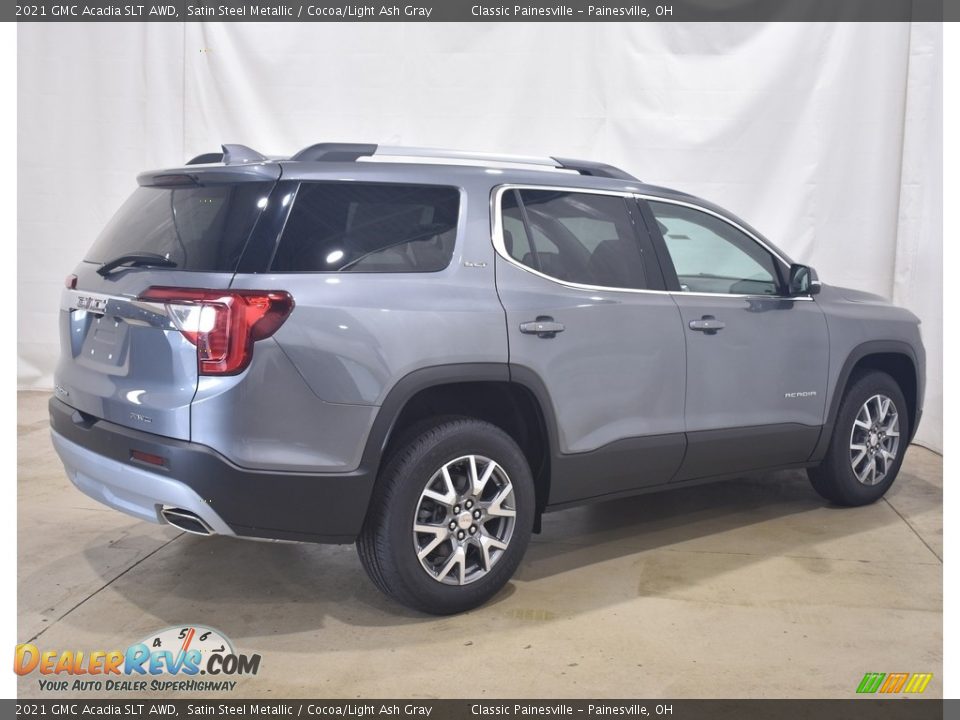 2021 GMC Acadia SLT AWD Satin Steel Metallic / Cocoa/Light Ash Gray Photo #2