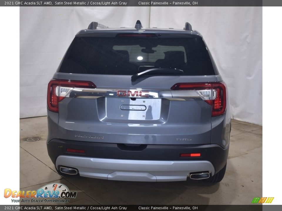 2021 GMC Acadia SLT AWD Satin Steel Metallic / Cocoa/Light Ash Gray Photo #3