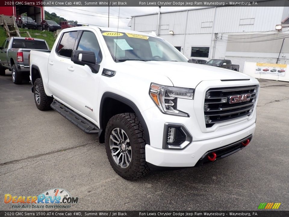 2020 GMC Sierra 1500 AT4 Crew Cab 4WD Summit White / Jet Black Photo #7