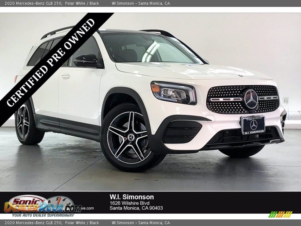 2020 Mercedes-Benz GLB 250 Polar White / Black Photo #1