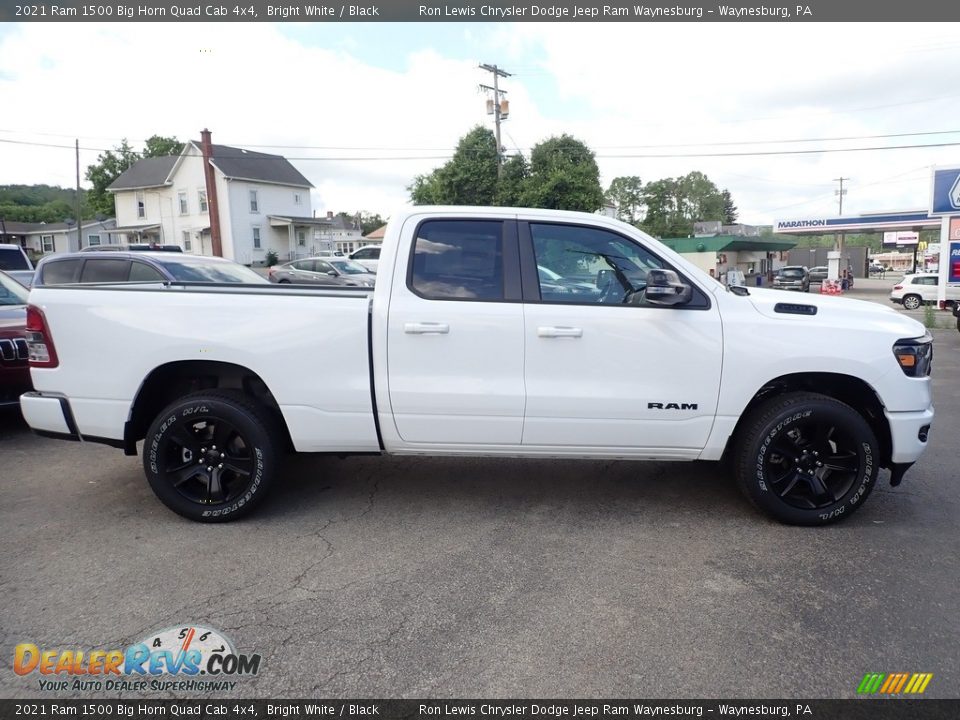 Bright White 2021 Ram 1500 Big Horn Quad Cab 4x4 Photo #6