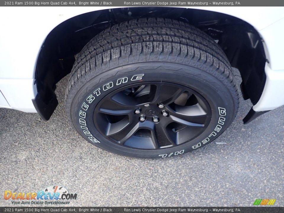 2021 Ram 1500 Big Horn Quad Cab 4x4 Bright White / Black Photo #9