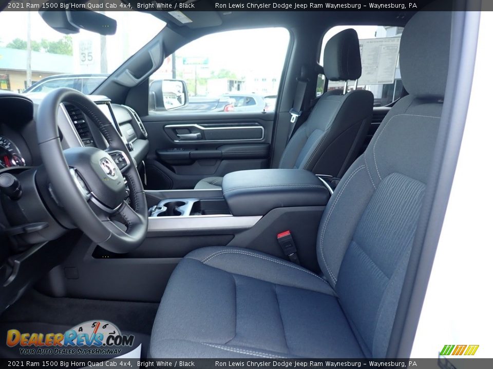 2021 Ram 1500 Big Horn Quad Cab 4x4 Bright White / Black Photo #13
