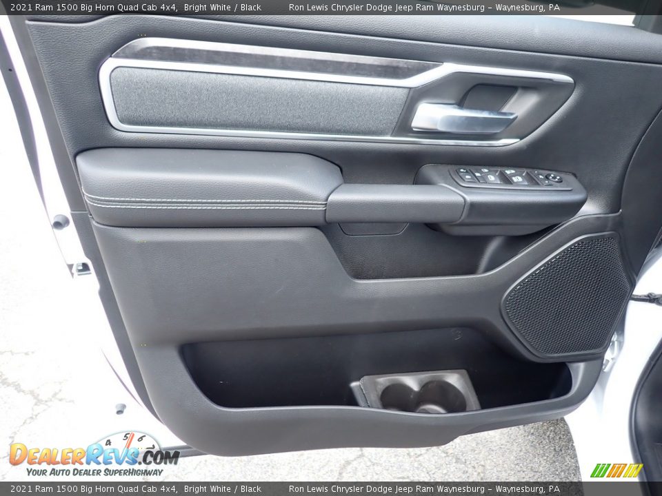 2021 Ram 1500 Big Horn Quad Cab 4x4 Bright White / Black Photo #14
