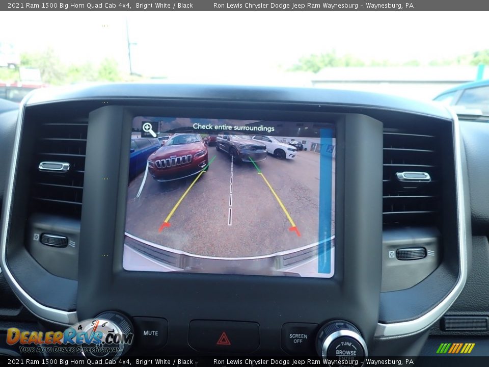 2021 Ram 1500 Big Horn Quad Cab 4x4 Bright White / Black Photo #17