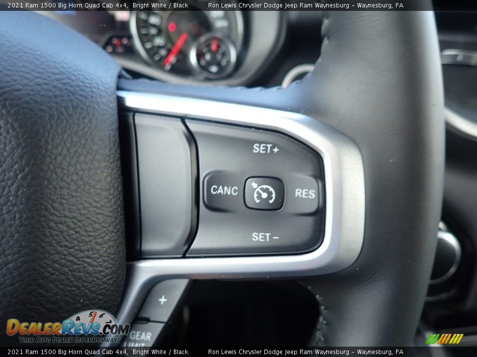 2021 Ram 1500 Big Horn Quad Cab 4x4 Bright White / Black Photo #19