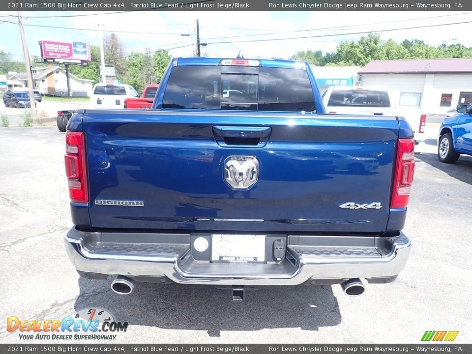 2021 Ram 1500 Big Horn Crew Cab 4x4 Patriot Blue Pearl / Light Frost Beige/Black Photo #4