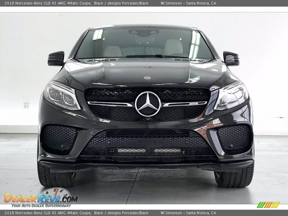 2018 Mercedes-Benz GLE 43 AMG 4Matic Coupe Black / designo Porcelain/Black Photo #2