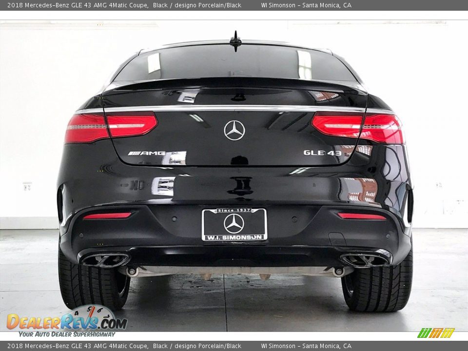 2018 Mercedes-Benz GLE 43 AMG 4Matic Coupe Black / designo Porcelain/Black Photo #3