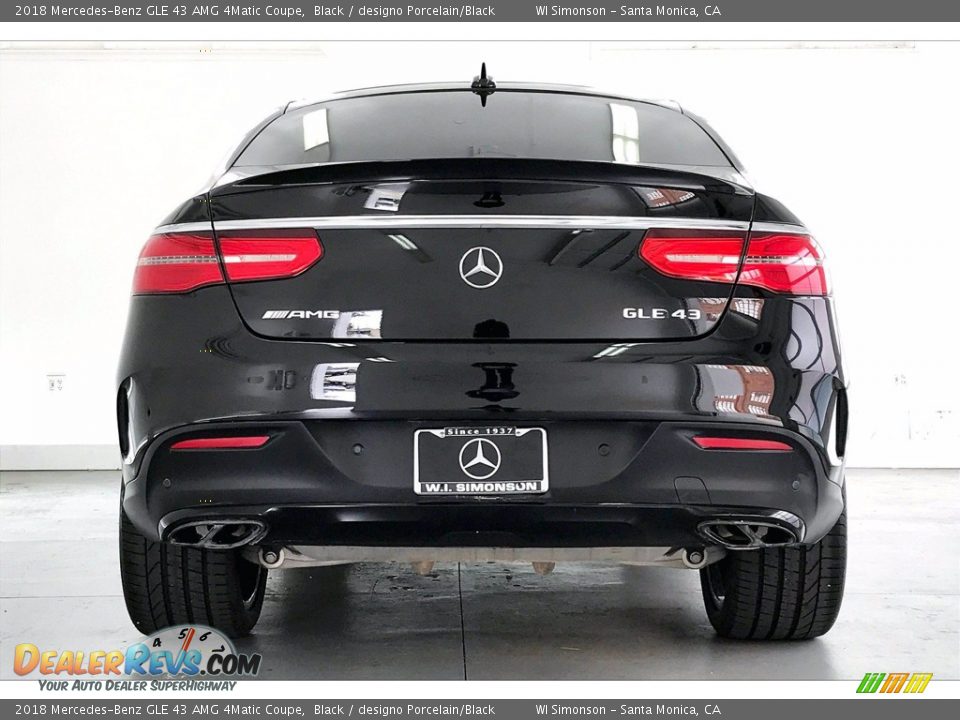 2018 Mercedes-Benz GLE 43 AMG 4Matic Coupe Black / designo Porcelain/Black Photo #3