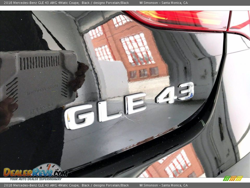 2018 Mercedes-Benz GLE 43 AMG 4Matic Coupe Black / designo Porcelain/Black Photo #7