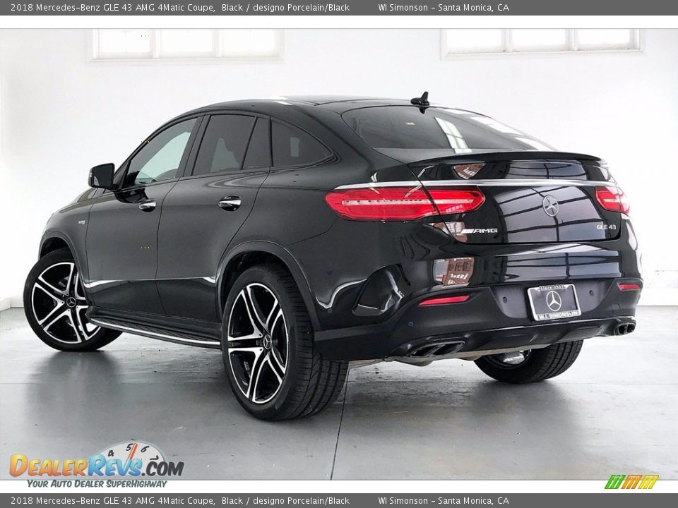 2018 Mercedes-Benz GLE 43 AMG 4Matic Coupe Black / designo Porcelain/Black Photo #10