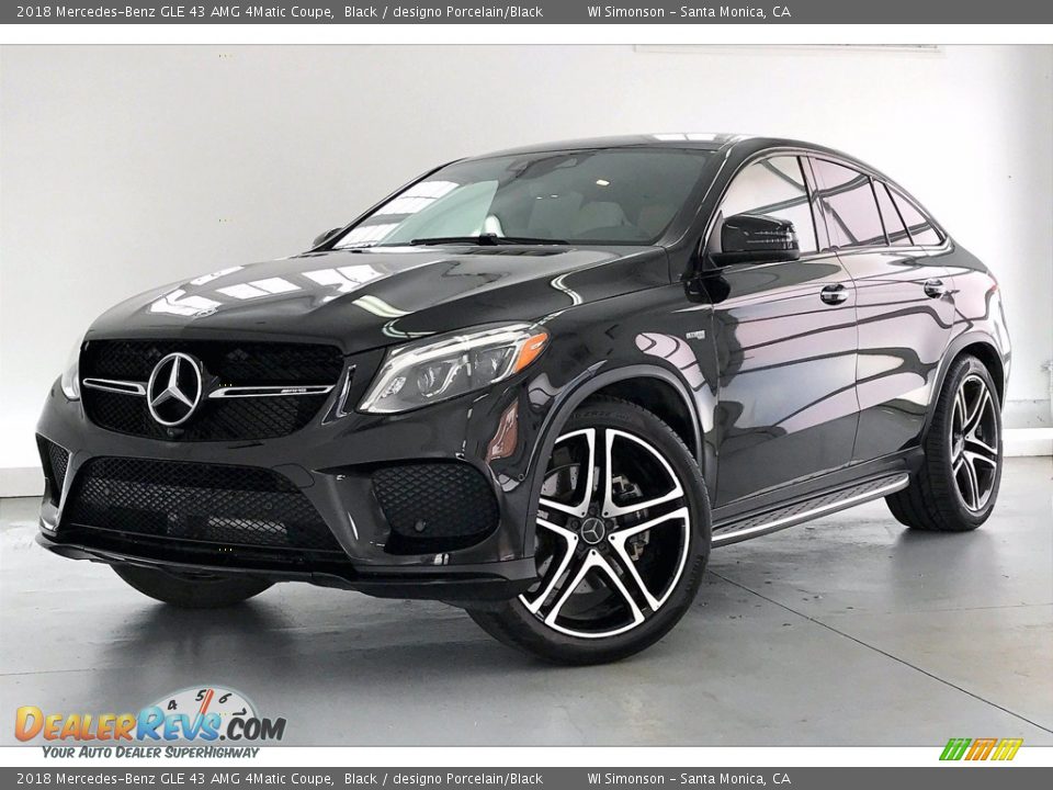 2018 Mercedes-Benz GLE 43 AMG 4Matic Coupe Black / designo Porcelain/Black Photo #12