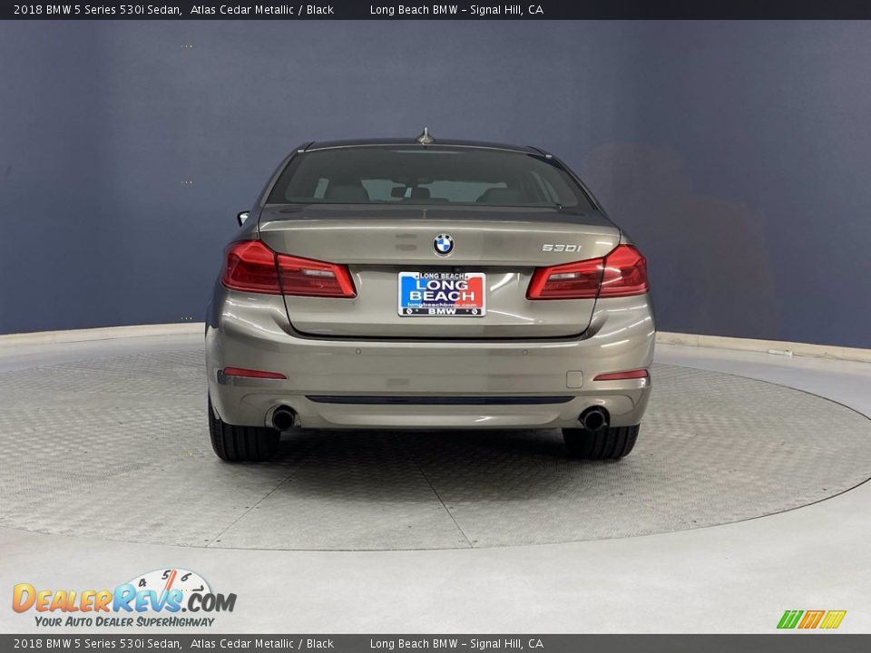2018 BMW 5 Series 530i Sedan Atlas Cedar Metallic / Black Photo #4