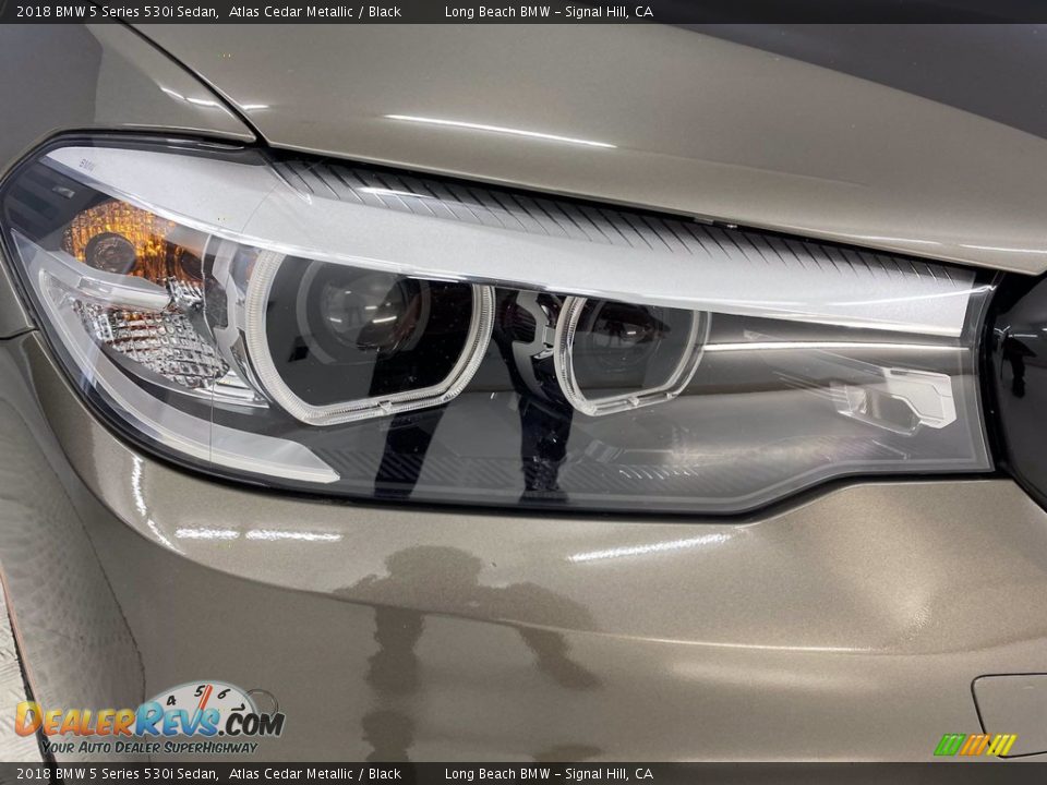 2018 BMW 5 Series 530i Sedan Atlas Cedar Metallic / Black Photo #7