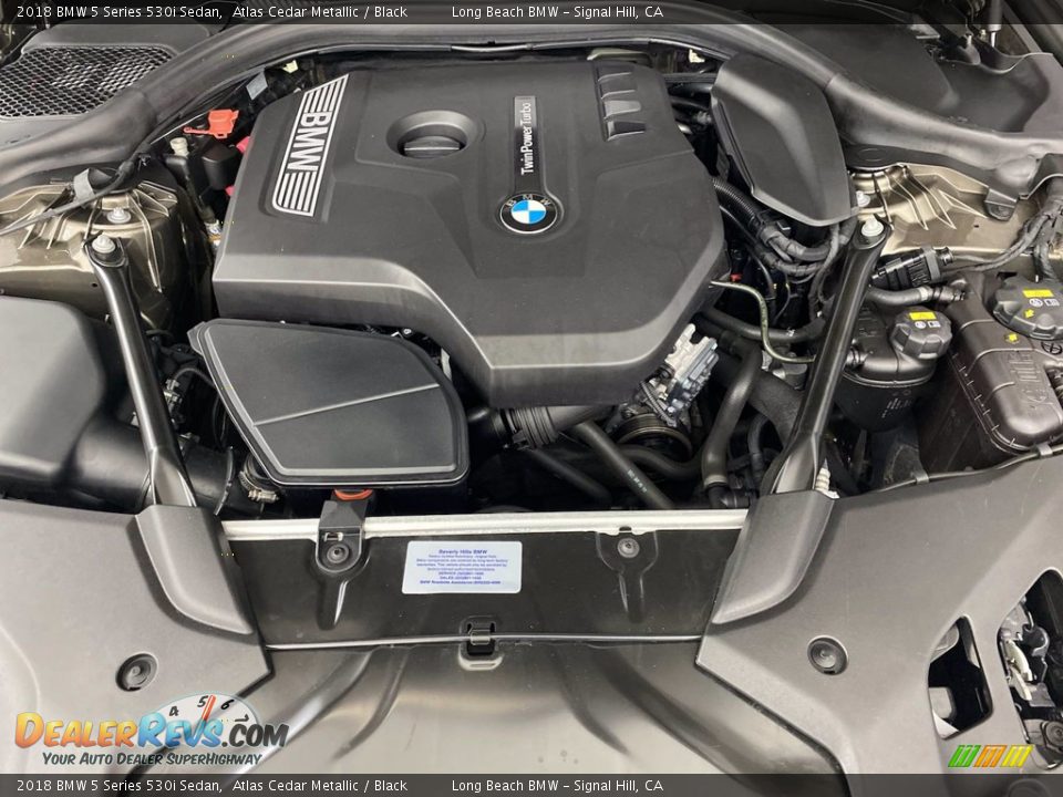2018 BMW 5 Series 530i Sedan 2.0 Liter DI TwinPower Turbocharged DOHC 16-Valve VVT 4 Cylinder Engine Photo #12