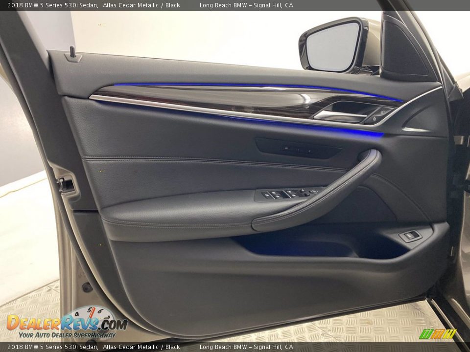 2018 BMW 5 Series 530i Sedan Atlas Cedar Metallic / Black Photo #13