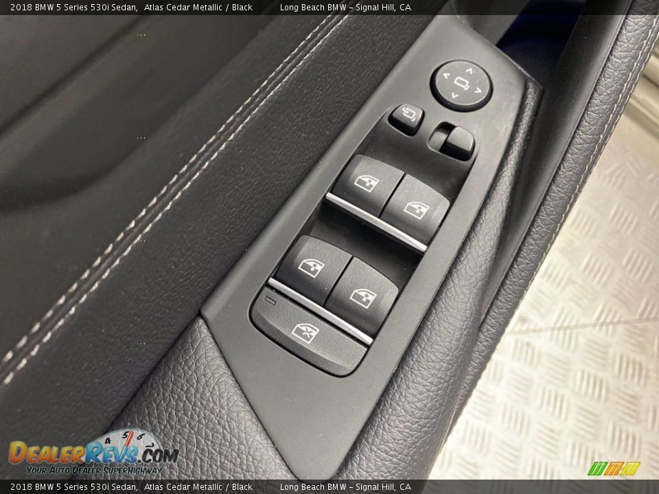 2018 BMW 5 Series 530i Sedan Atlas Cedar Metallic / Black Photo #14