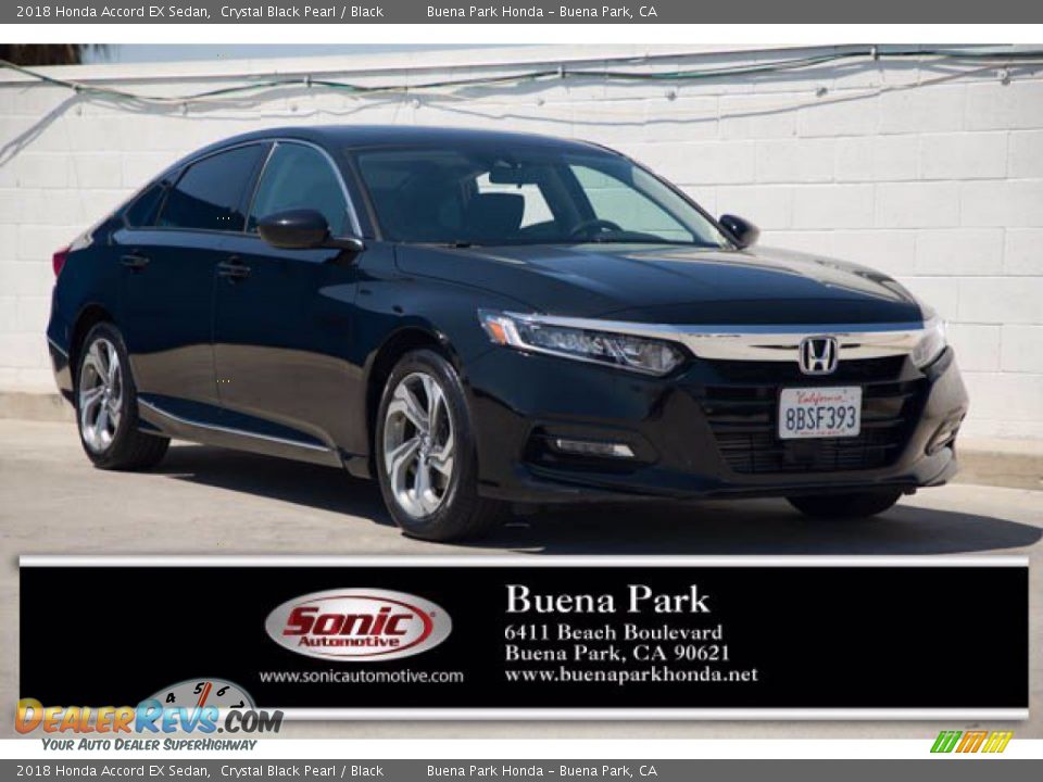 2018 Honda Accord EX Sedan Crystal Black Pearl / Black Photo #1