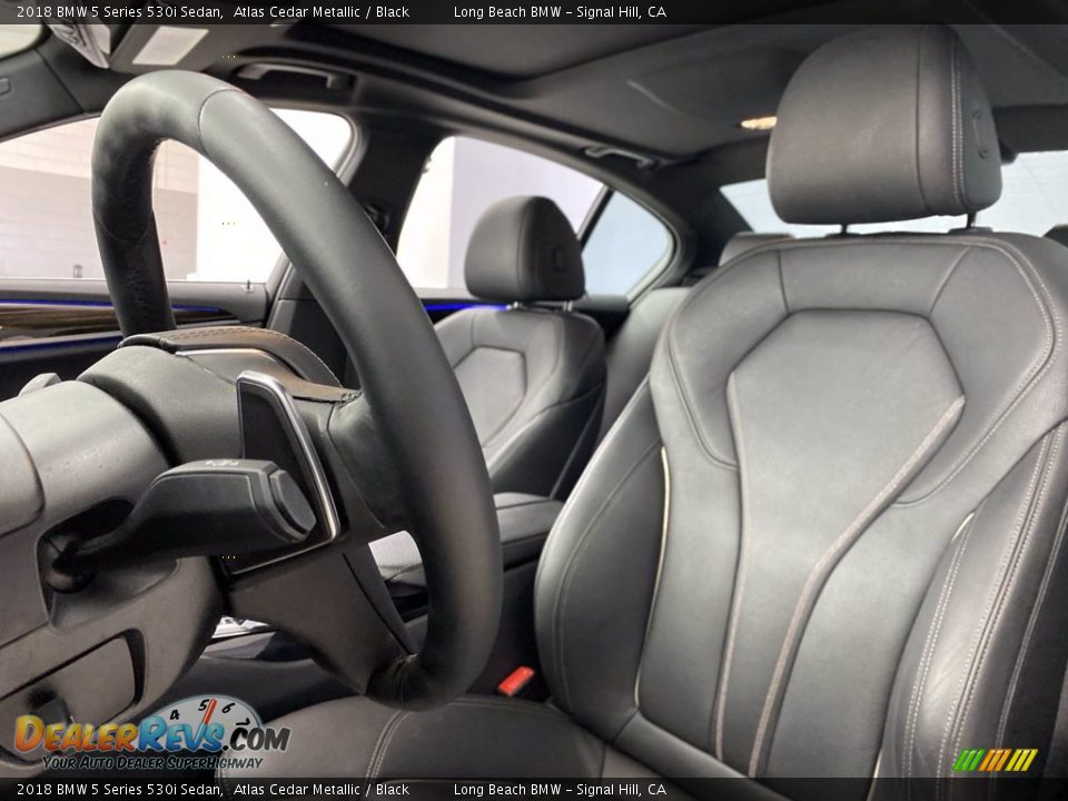 2018 BMW 5 Series 530i Sedan Atlas Cedar Metallic / Black Photo #17