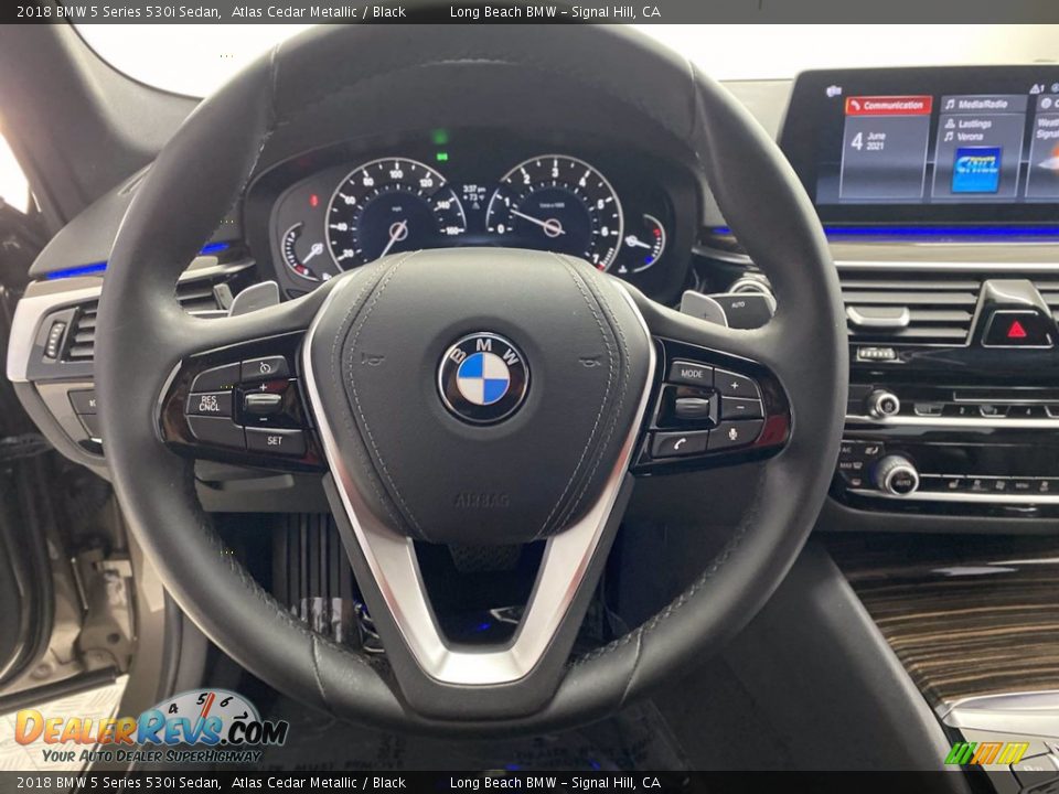 2018 BMW 5 Series 530i Sedan Steering Wheel Photo #18