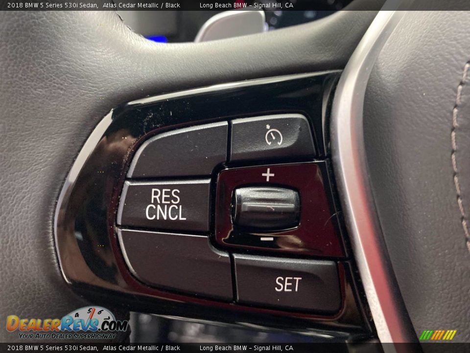 2018 BMW 5 Series 530i Sedan Atlas Cedar Metallic / Black Photo #19