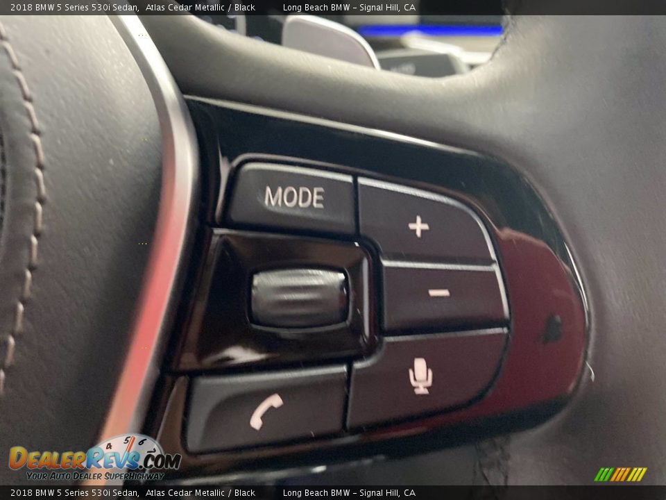 2018 BMW 5 Series 530i Sedan Atlas Cedar Metallic / Black Photo #20