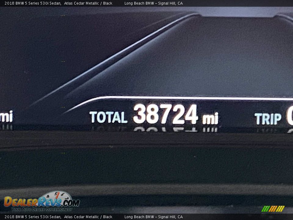 2018 BMW 5 Series 530i Sedan Atlas Cedar Metallic / Black Photo #22