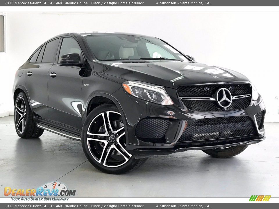 2018 Mercedes-Benz GLE 43 AMG 4Matic Coupe Black / designo Porcelain/Black Photo #34