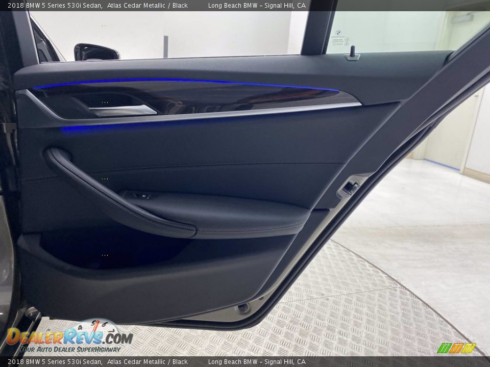 2018 BMW 5 Series 530i Sedan Atlas Cedar Metallic / Black Photo #35