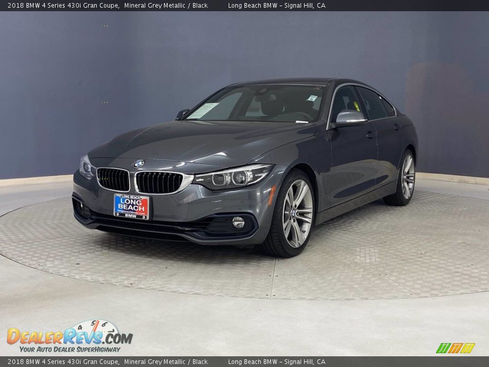 2018 BMW 4 Series 430i Gran Coupe Mineral Grey Metallic / Black Photo #3