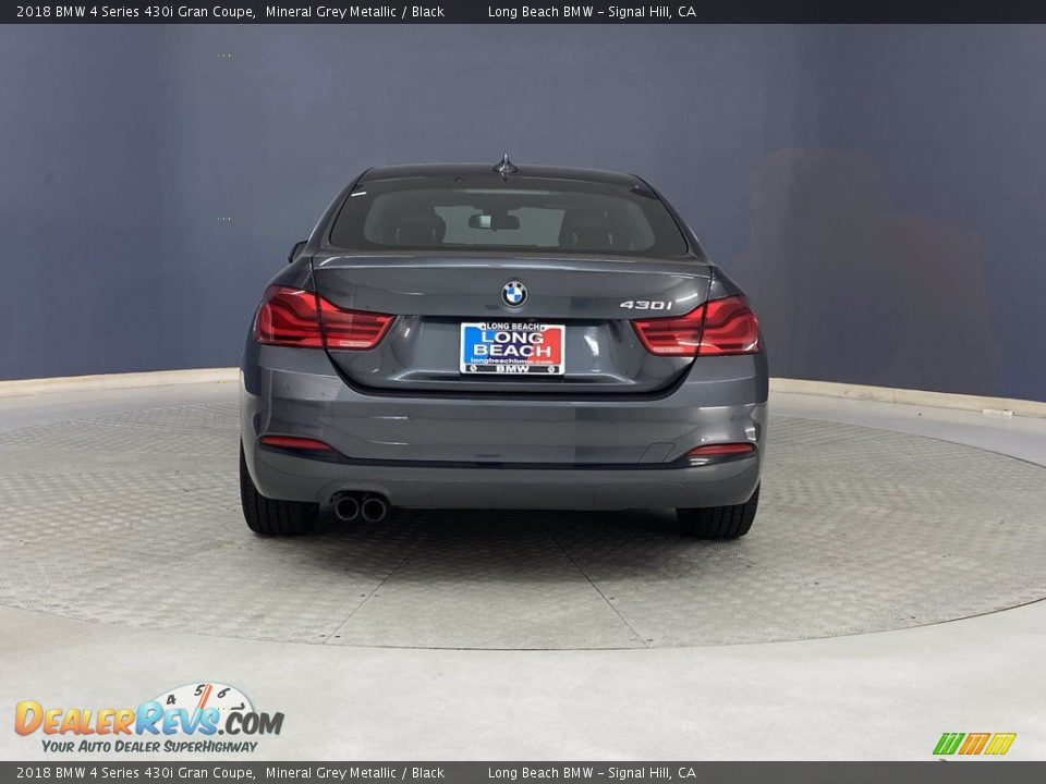 2018 BMW 4 Series 430i Gran Coupe Mineral Grey Metallic / Black Photo #4