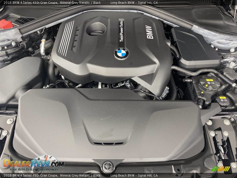 2018 BMW 4 Series 430i Gran Coupe Mineral Grey Metallic / Black Photo #12