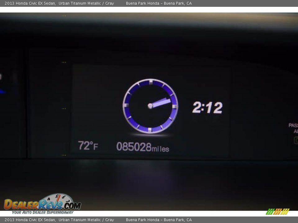 2013 Honda Civic EX Sedan Urban Titanium Metallic / Gray Photo #6