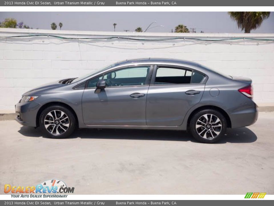 2013 Honda Civic EX Sedan Urban Titanium Metallic / Gray Photo #10