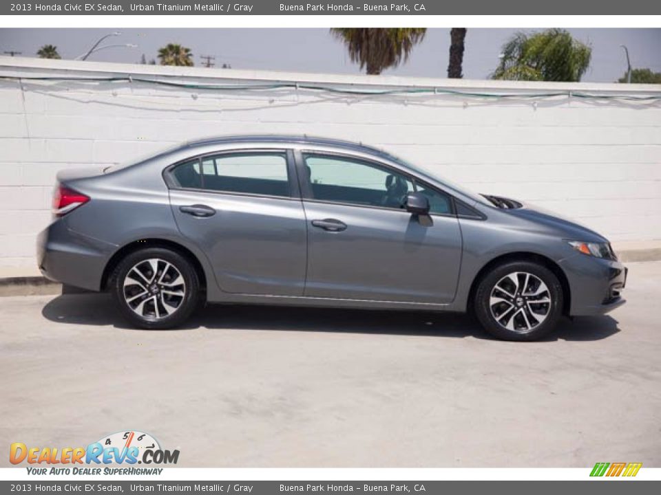 2013 Honda Civic EX Sedan Urban Titanium Metallic / Gray Photo #14