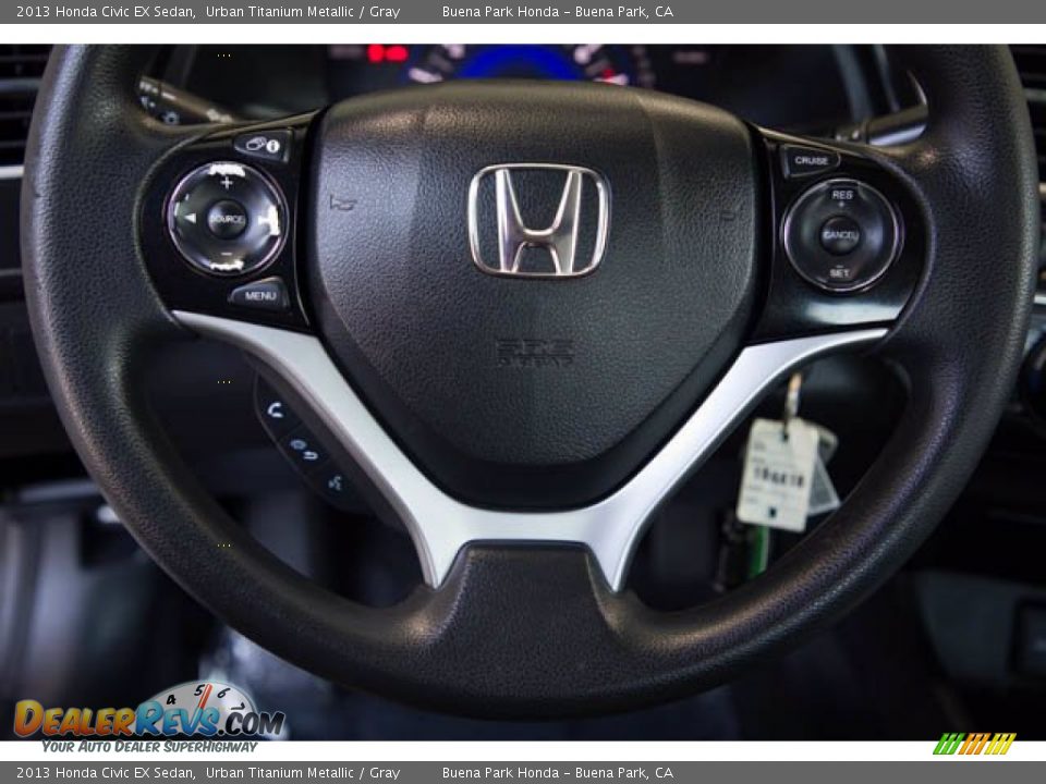 2013 Honda Civic EX Sedan Urban Titanium Metallic / Gray Photo #15