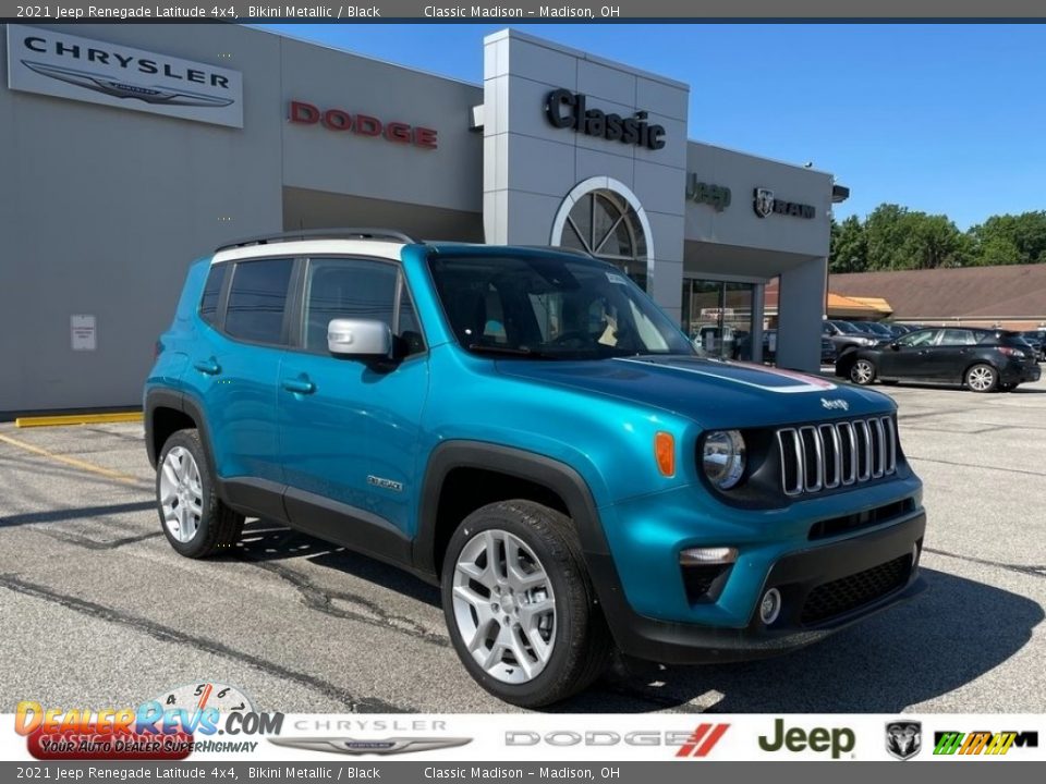 2021 Jeep Renegade Latitude 4x4 Bikini Metallic / Black Photo #1