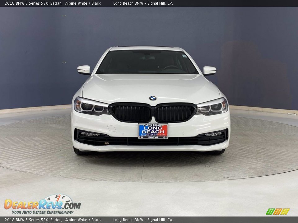 2018 BMW 5 Series 530i Sedan Alpine White / Black Photo #2