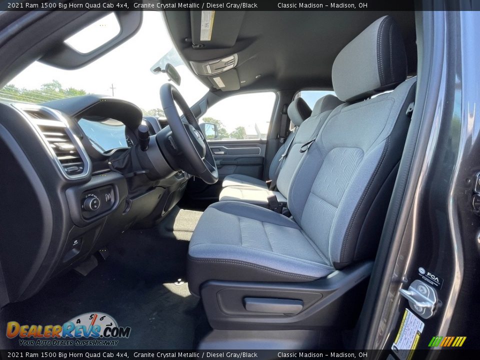 2021 Ram 1500 Big Horn Quad Cab 4x4 Granite Crystal Metallic / Diesel Gray/Black Photo #2