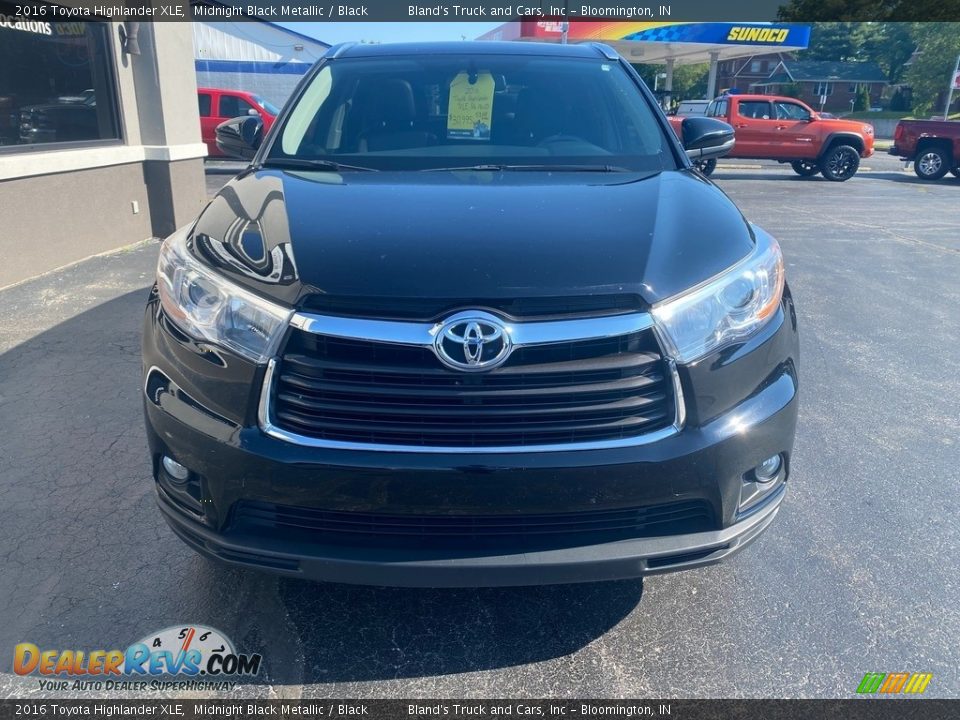 2016 Toyota Highlander XLE Midnight Black Metallic / Black Photo #3