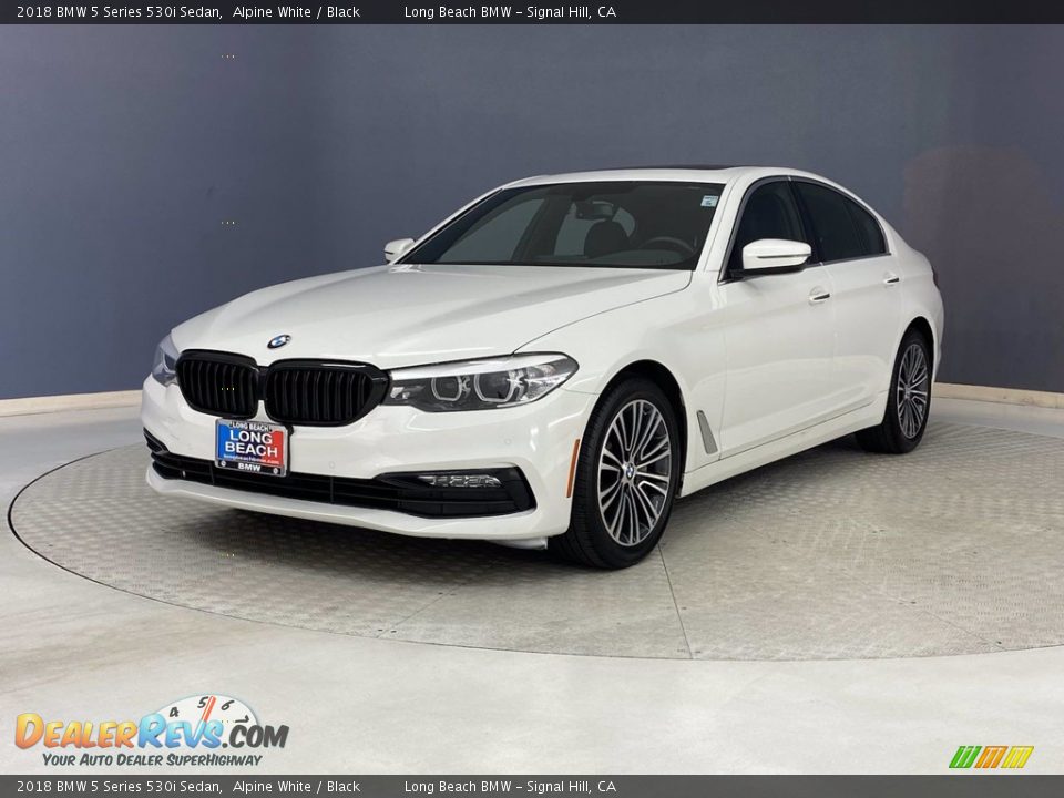2018 BMW 5 Series 530i Sedan Alpine White / Black Photo #3