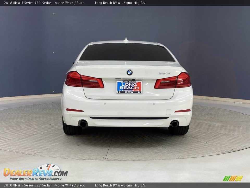 2018 BMW 5 Series 530i Sedan Alpine White / Black Photo #4