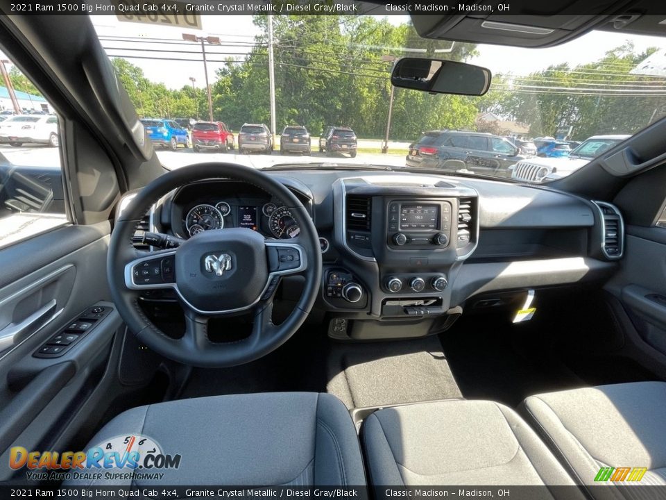 2021 Ram 1500 Big Horn Quad Cab 4x4 Granite Crystal Metallic / Diesel Gray/Black Photo #4