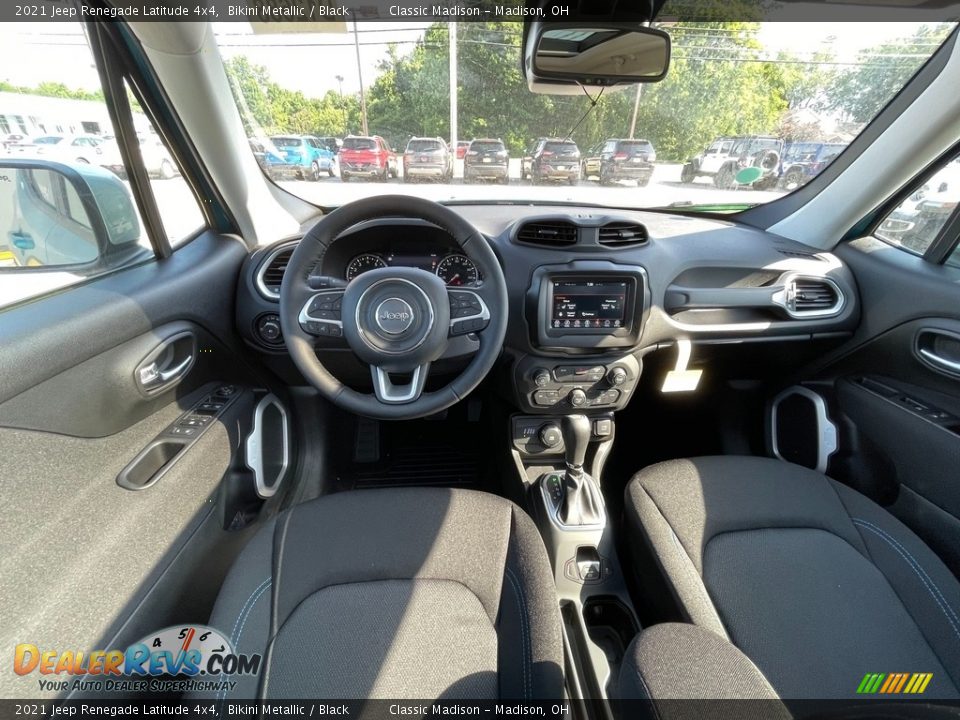Black Interior - 2021 Jeep Renegade Latitude 4x4 Photo #4